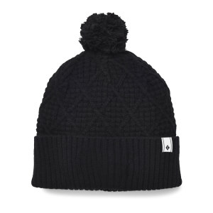 Black Diamond Cable Cuff Pom Beanie